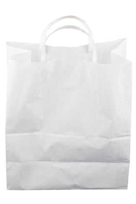 L White Paper Carrier Bag