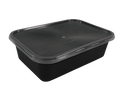 650ml Black Microwave Container